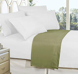Elegant Comfort Premium Hotel Quality 1-Piece Flat Sheet, Luxury and Softest 1500 Premium Hotel Quality Microfiber Bedding Flat Sheet, Wrinkle-Free, Stain-Resistant, King, Sage Elegant Comfort