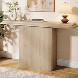 Tribesigns 41" Farmhouse Console Table, Simple Hallway Table, Wood Sofa Table for Living Room, Entryway, Oak Tribesigns