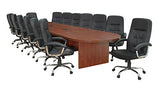 Regency with with 2 Power Data Grommets Legacy Modular Racetrack Conference Table, 216-inch, Cherry Regency Seating