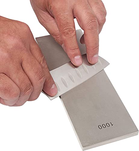 Trend Complete Sharpening Set: 6 Inch Diamond Bench Stone, Tapered File, Leather Strop, Lapping Fluid, Mirror Paste, Cleaning Block & Storage Case, TREND