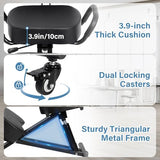 Ergonomic Kneeling Chair Height-Adjustable 32.2-36.2 in Postures Chairs with Lockable Wheels and Armrests Knee Chairs can Hold Up to 220 Lbs Kneeling Ergonomic Chair for Desk Home Meditation,Black Generic