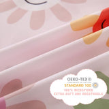Yibeizi Cute Floral Sheet Set for Girls, Full Size Kids Flower Patterned Bedsheet Microfiber Deep Pocket Bedding Sheets & Pillowcases 4 Pieces Yibeizi