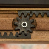 Walker Edison 6 to 8 Person Wood Modern Farmhouse Expandable Dining Room Table with Leaf Kitchen Dining Chairs, 60 Inch, Antique Black Walker Edison