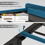 Elevate Your Space with the CSZZD Queen Bed Frame: Upholstered with Smart LED Lights & Storage Headboard in Oak Gray CSZZD