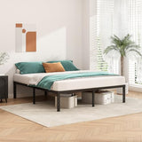 HLIPHA Metal Platform Bed Frame 12 Inch Tall,No Box Spring Needed,King Size Bed with Heavy Duty Strong Support Slats,Easy to Assemble,Black HLIPHA