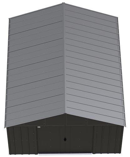 Arrow Classic Metal Shed, 12 x 14, Charcoal Arrow