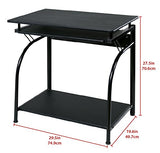 OneSpace Stanton Desk with Pullout Keyboard Tray Computer, Black OneSpace