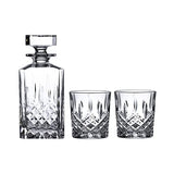 Marquis By Waterford Markham Square Decanter & Double Old Fashion Pair Decanter Set, 2 Count (Pack of 1), Clear, 30 fluid ounces Marquis By Waterford