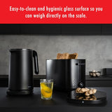 ZWILLING Enfinigy Digital Kitchen Food Scale, Max weight 22lbs, Grams & Ounces, 0.1-gram Accuracy, Black ZWILLING