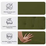 Furnify 71" Velvet Futon Sofa Bed, Versatile Loveseat Couch, Sleeper Sofa with Adjustable Backrest, Mid Century Modern Futon Couch for Small Space, Living Room, Office & Apartment, Velvet Fabric Green Furnify