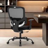 Ergonomic Office Chair, Ergonomic Desk Chair with Adjustable Height, Lumbar Support, High Back Mesh Support with Adjustable Armrests, Task Chairs for Home Office Computer-350LBS ZLHECTO