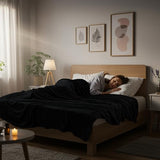 Utopia Bedding Fleece Blanket Full Size Black 300GSM Luxury Fuzzy Soft Anti-Static Microfiber Bed Blanket (90x84 Inch) Utopia Bedding