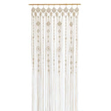 Osunnus Boho Macrame Window Curtain Room Divider Doorway Curtain 79 x 35 Inches Large Long Macrame Wall Hanging for Living Room Bedroom Bohemian Home Decor Wedding Backdrop, Gypsophila - 1 Panel L Osunnus
