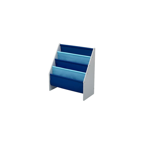 Delta Children Sling Book Rack Bookshelf for Kids - Easy-to-Reach Storage for Books, Magazines or Coloring Books - Ideal for Playrooms & Homeschooling, Grey/Blue Delta Children