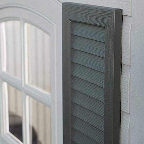 Lifetime 60079 Outdoor Storage Dual Entry Shed, 15 x 8 ft, Desert Sand Lifetime