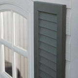 Lifetime 60079 Outdoor Storage Dual Entry Shed, 15 x 8 ft, Desert Sand Lifetime