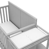 Graco Hadley 5-in-1 Convertible Crib & Changer – GREENGUARD Gold Certified, Fits Standard Crib Mattress, Converts to Toddler Bed and Full Bed, 4 Adjustable Mattress Heights (Pebble Gray)
