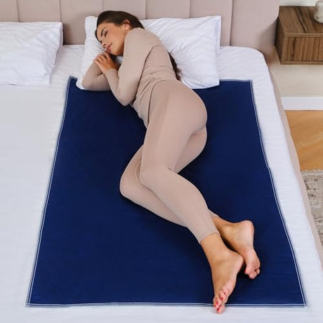 Inspire Waterproof Mattress Protector, Dark Colored to Hide Stains, Extra Large 34 x 54, Quilted Bed Pad for Incontinence Washable, for Adults and Kids Inspire