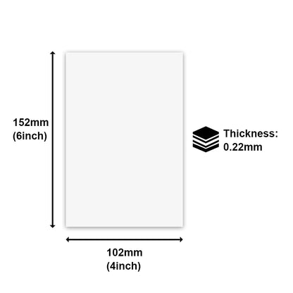 MR.R 10 Pieces 4''x6'' Sublimation Blanks Aluminum Metal Board Matte Pure White Photo Blanks Aluminum Sheet Sign Blanks Sublimation Blank Aluminum Plate for Heat Transfer Printing,0.22 mm Thickness