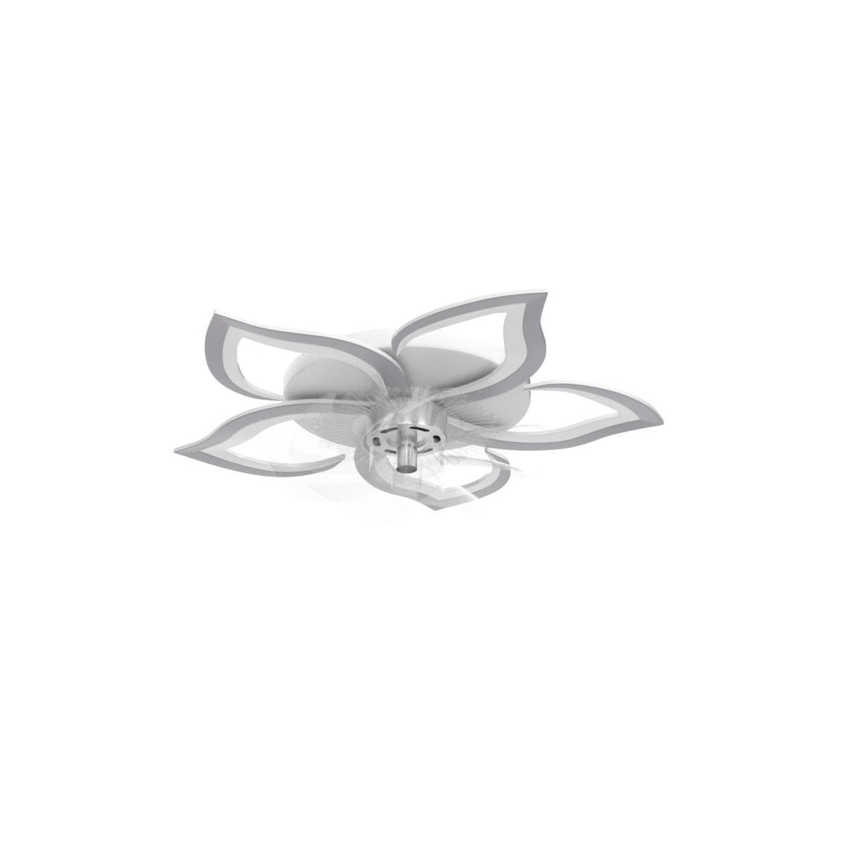 Bevenus Low Profile Ceiling Fan with Lights,110v Modern Dimmable Flower Shape, Remote Control/app Control,Timing 6 Gear Speeds Fan Ceiling Lamp. Bevenus