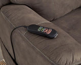 Signature Design by Ashley Crestmeade Modern Dual Motor Power Lift Recliner with Adjustable Backrest, USB Ports, Heat and Massage Function, Dark Brown Signature Design by Ashley