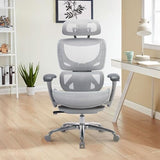 COLAMY AERIX Futuristic Mesh Ergonomic Office Chair, Gray COLAMY