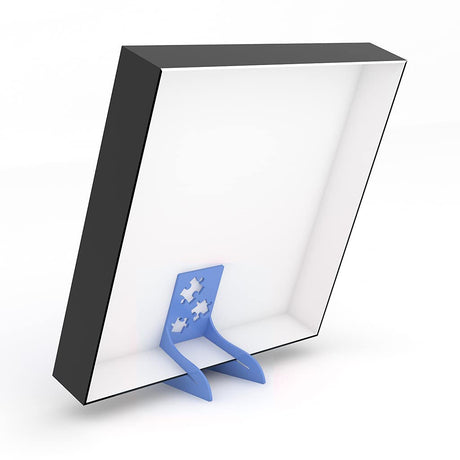 Puzzle Peak All-in-One Jigsaw Puzzle Box Stand and Puzzle Poster Holder Accessory for All Puzzlers - Blue Puzzle Peak