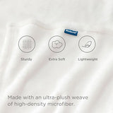 Bedsure GentleSoft Fleece Blankets King Size White - Bed Blanket Soft Lightweight Plush Cozy Fuzzy Luxury Microfiber, 108x90 inches Bedsure