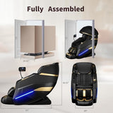 2026 Upgrade Massage Chair sleeping pod Full Body,Zero Gravity 3D SL-Track Shiatsu Massage Recliner Chair Built-in Heat System Airbag Massage with Body Scan, Deep Yoga Stretch, Foot And Back massage Dr.hiumi
