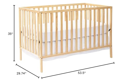 Suite Bebe Palmer 3 in 1 Convertible Crib - Quick Ship, Natural Suite Bebe