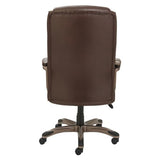 Alera Alera Veon Series Executive High-Back Bonded Leather Chair, Supports Up to 275 Lb, Brown Seat/Back, Bronze Base Alera