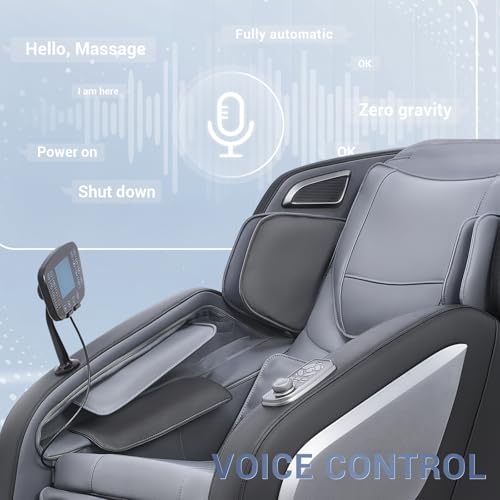 Mazzup Full Body Zero Gravity Shiatsu Massage Chair with Fully Assembled, LCD Screen, Shortcut Keys, USB Charging Port, Heat, for Loved Ones, Parents, Black Mazzup