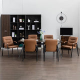 BoisKom Office Guest Reception Chair Set of 4, Conference Room Chairs Waiting Room Chairs 4 Pack, Modern Leather Office Desk Chair No Wheels. BoisKom