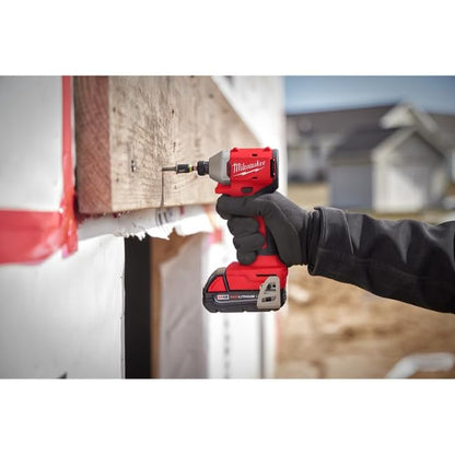 Milwaukee 3692-22CT M18 Compact Brushless 2-Tool Combo Kit: Drill Driver/Impact Driver (New Gen Kit) - WoodArtSupply