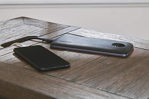 Signature Design by Ashley Tyler Creek Rustic Chair Side End Table with Pull-Out Tray & USB Ports, Brown Signature Design by Ashley