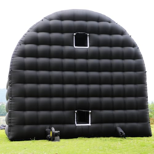 15x15x14FT Large Black Inflatable Tent Includes Blower Square Gazebo Event Room Large Inflatable Party Tent for Backyard,Outdoor EventsParties, Shows, Events, and Commercial Use xmaybang