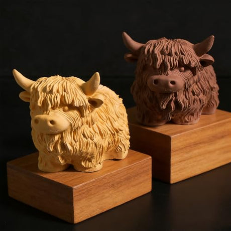 houlishu Cow-Shaped Silicone Molds for 3D Candle Making, Unique Animal Mold, Silicone Food Grade Moulds for Crafts Cake Jelly Gummy Wax Soap Ice Mould for Home Decor houlishu