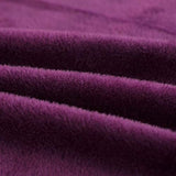 MIFXIN Armless Sofa Bed Cover Stretch Futon Slipcover Plush Thick Solid Color 3 Seat Full Folding Sofa Couch Futon Furniture Protector Without Armrests (Purple) MIFXIN