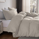 Soft Washed Duvet Cover Set Twin / Twin XL Size, Prewashed Microfiber Cotton-Like Bedding Set, Duvet Cover 68x90 with Button Closure & Pillow Sham for All Seasons,Comforter Not Included (Linen) Ranunculus