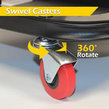 MaxWorks 50875 Mechanics Roller Seat, 250 LBS Capacity Padded Rolling Workshop Stool with Tool Tray Storage for Garage, Shop, Auto Repair MaxWorks