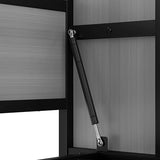 GM Ultra Twin Horizontal Murphy Bed with Shelves, Folding Wall Beds Cabinet with Metal Slats, Heavy-Duty Metal Murphy Bed Frame with Bookcase for Guest Room Bedroom Office,No Box Spring Required, Gray GM Ultra