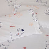 Comfy Deal Hight Thread Count Super Soft Microfiber Kid Breathable Bed Sheet Set with Pillowcase, Flat and Fitted Sheet (Twin, My Dog) Comfy Deal
