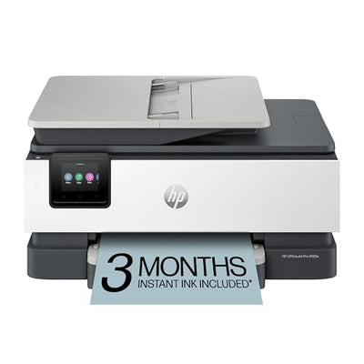 HP OfficeJet Pro 8125e Wireless All-in-One Color Inkjet Printer, Print, scan, Copy, ADF, Duplex Printing Best-for-Home Office, 3 Month Instant Ink Trial Included, AI-Enabled (405T6A)