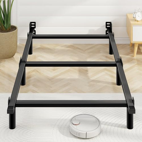 Awesofurni Twin Bed Frame, 7 Inch Basics Metal Bed Frame, Heavy Duty 9-Leg Base for Box Spring and Mattress, Noise-Free, Easy Assembly, Black Awesofurni