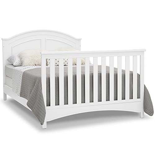 Delta Children Perry 6-in-1 Convertible Crib - Greenguard Gold Certified, Bianca White Delta Children