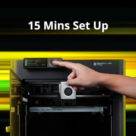 Bambu Lab P1S 3D Printer, Fully Enclosed, Support Up to 16 Colors/Multi Materials, 500mm/s Fast Printing & High Precision, CoreXY & Auto Bed Leveling, Ready-to-Use FDM 3D Printers Large Print Size BAMBULAB