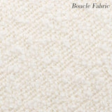 Zesthouse Modern Desk Chair with Wheels, White Swivel Vanity Chair for Girls Women, Upholstered Home Office Chair Boucle Armchair for Bedroom, Height Adjustable Computer Task Chair, Gold Base Zesthouse
