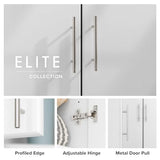 Elite 24" White Storage Cabinet with Adjustable Shelves and Elegant Design Prepac