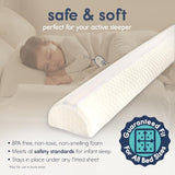 Hiccapop [1-Pack] Toddler Bed Rail Bumper, Bed Bumper for Toddlers, Kids Foam Safety Bed Guard Rail for Toddlers, Bed Side Rail for Twin, Queen, King Hiccapop