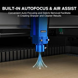 OMTech Pro 130W CO2 Laser Engraver, 55" x 35" Laser Cutter with Built-in Water Chiller 1,200 mm/s Speed, 4 Way Pass Air Assist, Autofocus Laser Cutting Engraving Etching Machine for Wood Glass OMTech